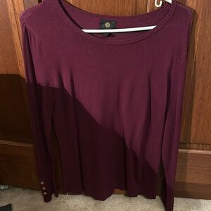 JM sweater new no tags size Med maroon